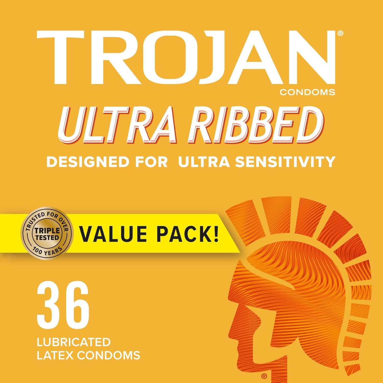 Trojan Stimulations Ribbed Condoms